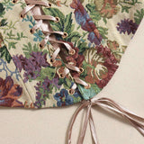 Drawstring Floral Corset image 5