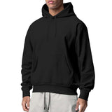 Pullover Hoodie with Kangaroo Pocket - L, Black image