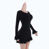 Midnight Flair Knit Mini Dress image 2
