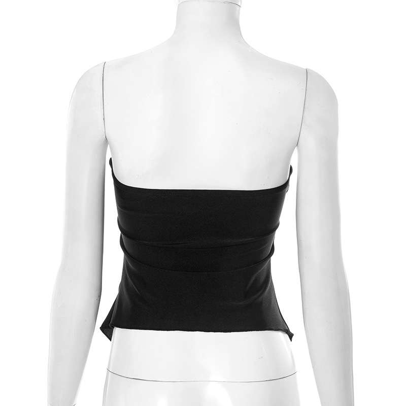 Strapless Top with Ring Detail image 5