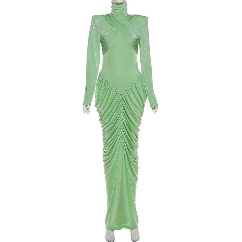 Elegant Ruched Maxi Dress image 4