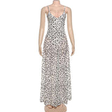 Polka Dot Spaghetti Strap Maxi Dress image 4