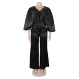 Elegant Set with Pleated Balloon Sleeves image 5