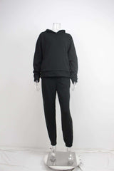 Cozy Hooded Sweatshirt & Jogger Set image 4