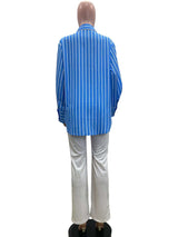 Spring Elegant Stripped Loose Shirts image 3