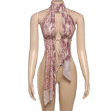 Boho-Chic Sheer Halter Top image 4