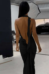 Radiant Rose Halter Maxi Dress image 4