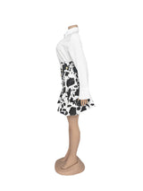 White Floral High-Waisted Skirt Dress image 4