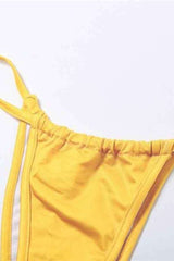 Sexy Multicolor Three Piece Bikini CoverUp Swimwear Set image 6