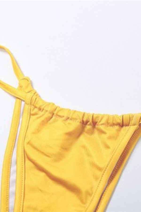 Sexy Multicolor Three Piece Bikini CoverUp Swimwear Set image 6