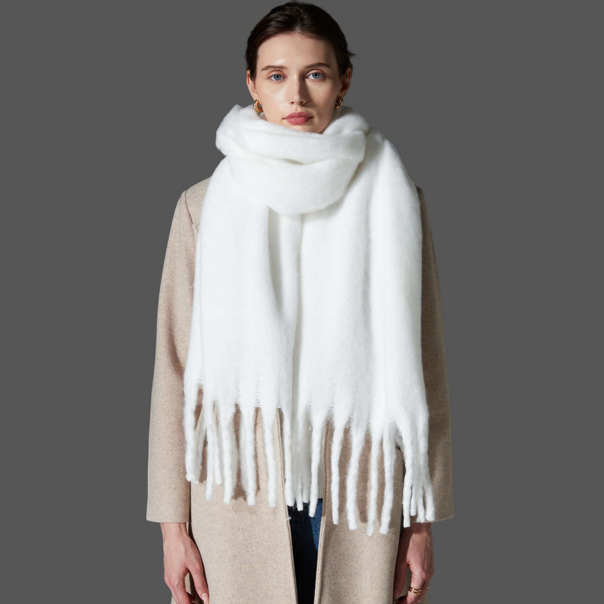 Classic Scarf Shawl Cashmere Women Winter Shawl image 1