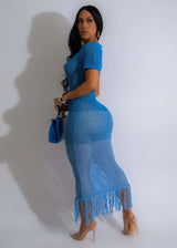 Ocean Breeze Crochet Maxi Dress image 1