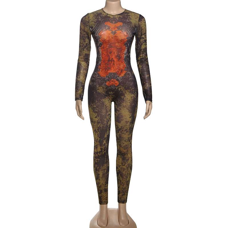 Camouflage-Print Jumpsuit image 5