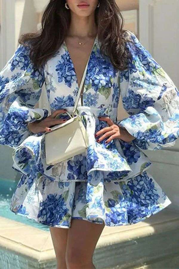 Floral Ruffled Dress image 0