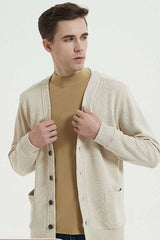 V Neck Down Sweaters Cardigan image 0