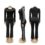 Stylish 3 Piece Athletic Tracksuit with Stripe Details image 6