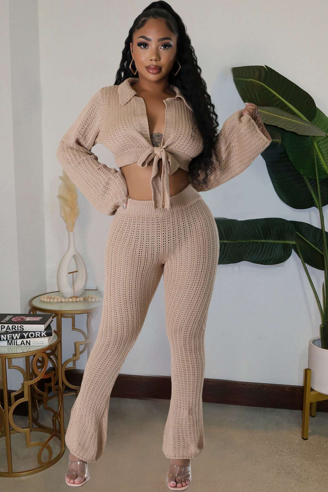 Cozy Chic Knit Top and Pants Set image 3