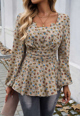 Floral Printed Square Neck Top image 3