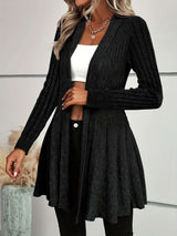Long Cardigan Jacket with Flared Hem image 4