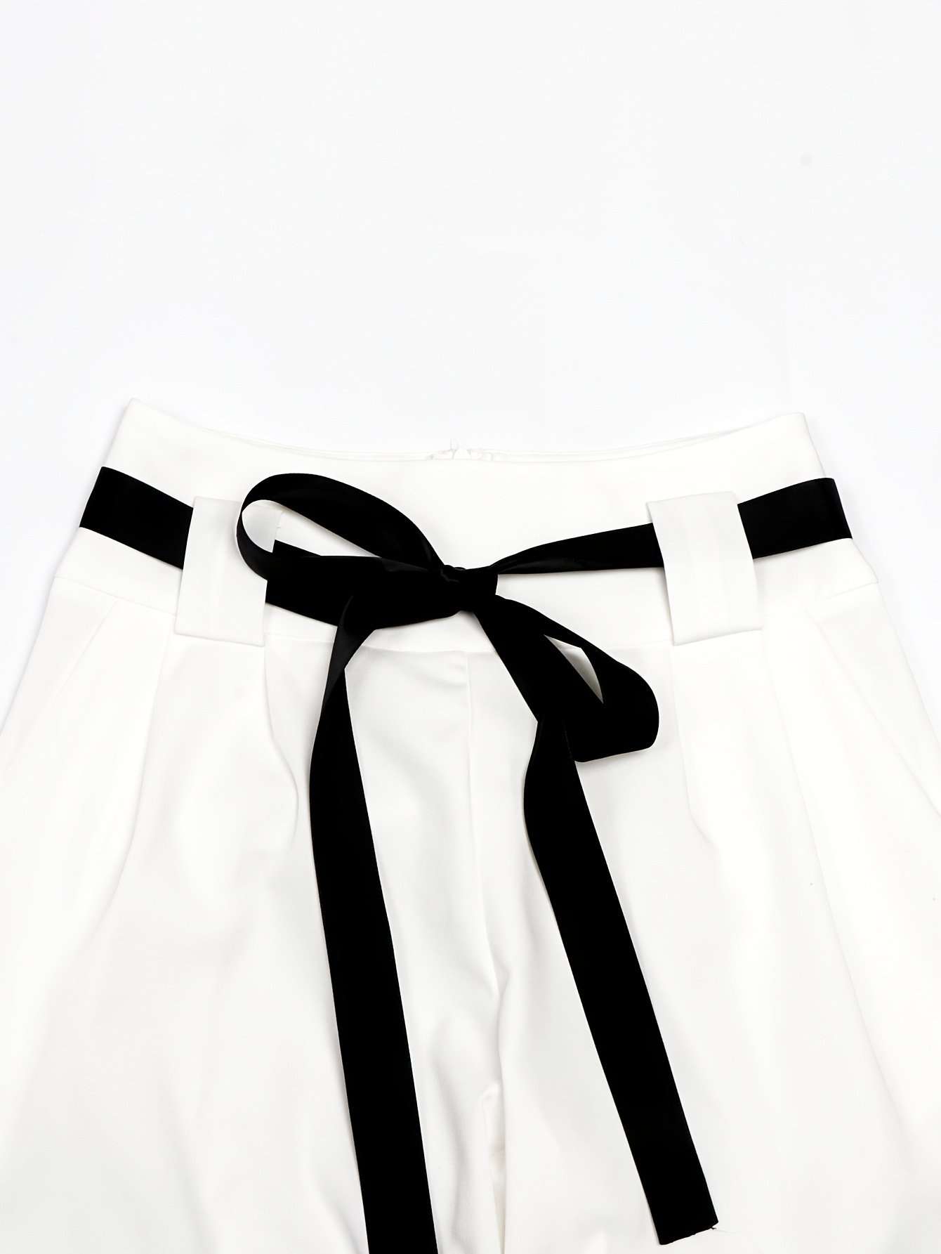 Wide-Leg Trousers with Belt image 5