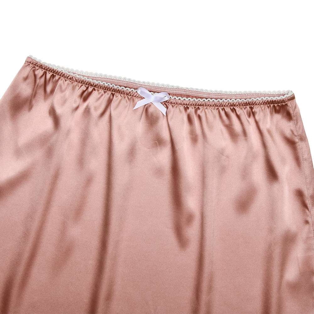 Skirt with Lace Trim and Bow Detail image 5