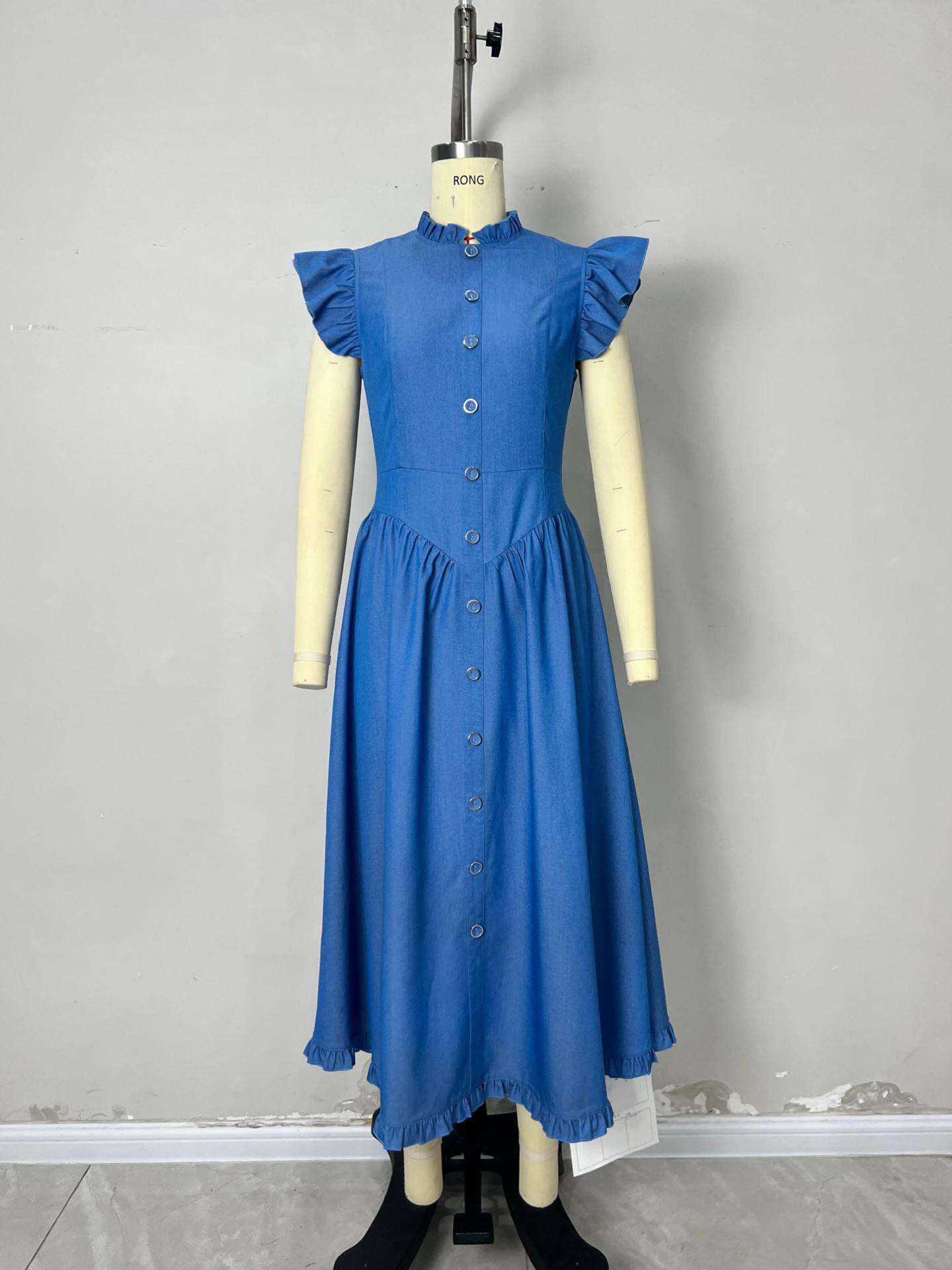 Elegant Button-Down Midi Dress image 3