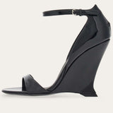 Peep-Toe Wedge Sandals image 2