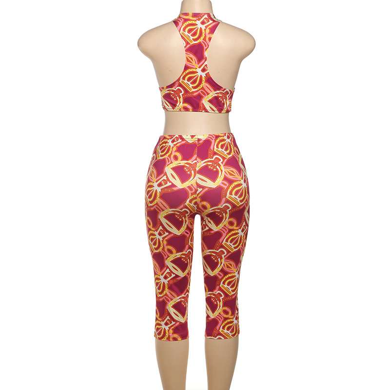 Vibrant Print Activewear Set image 2