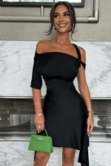 Chic Asymmetry Mini Dress image 1