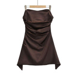 Strapless Ruched Mini Dress image 2