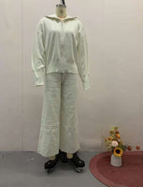 Stylish Tracksuit Set - M, Cream Beige image