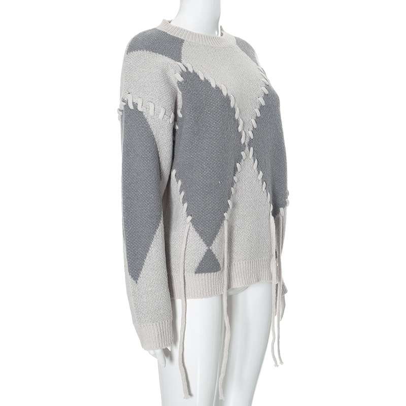 Street Style Patchwork Sweater image 3