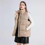 Casual On the Go Puffer Vest - M, Beige image