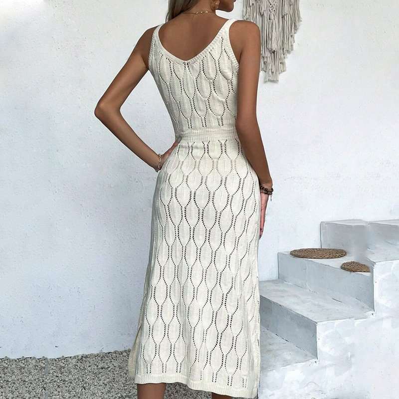 Elegant Knit Midi Dress image 3
