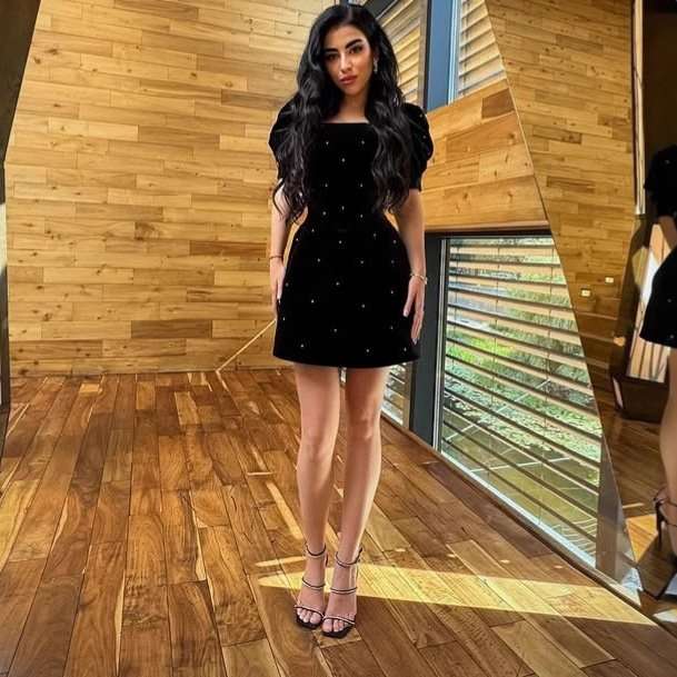 Puff-Sleeve Mini Dress image 1