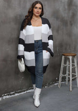 Cozy Cascade Colorblock Cardigan image 8