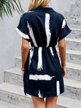Stylish Abstract Wrap Dress image 2