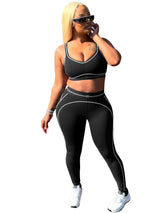 Stylish Athletic Outfit - L, Black image