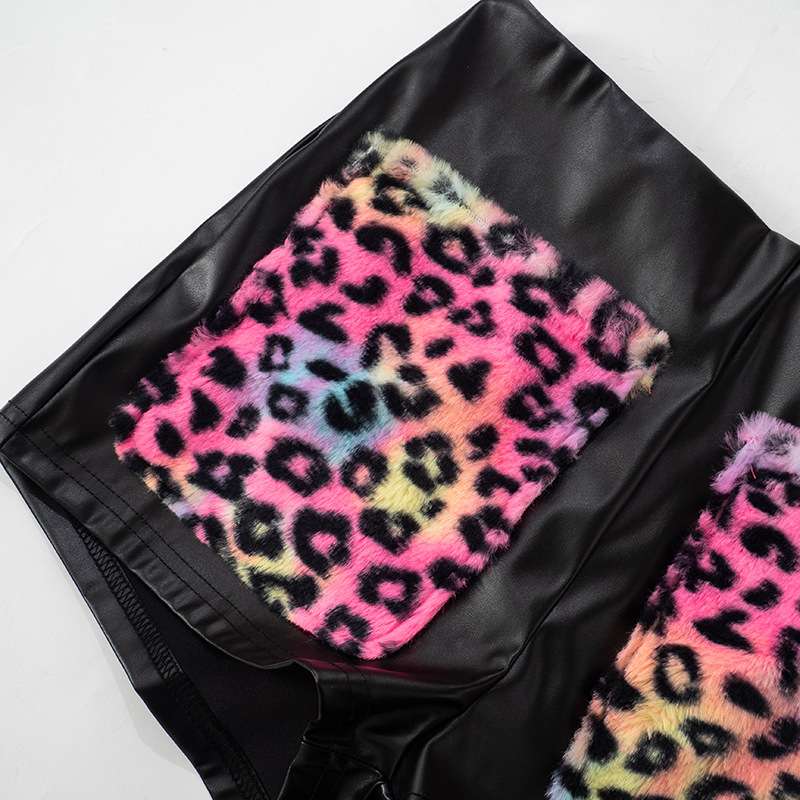 Printed cropped jacket hugging short set image 6