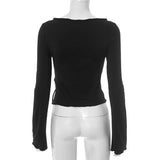 Asymmetrical Wrap Top with Tie Detail image 5