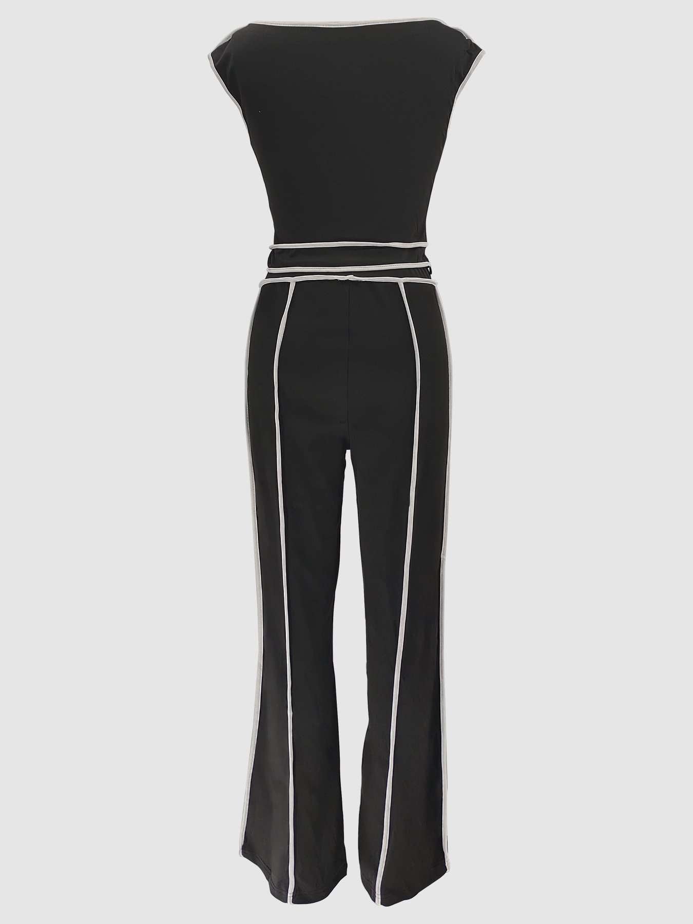 Off-Shoulder Lounge Set with Contrast image 4