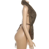 Luxurious Trimmed Open-Front Vest image 3