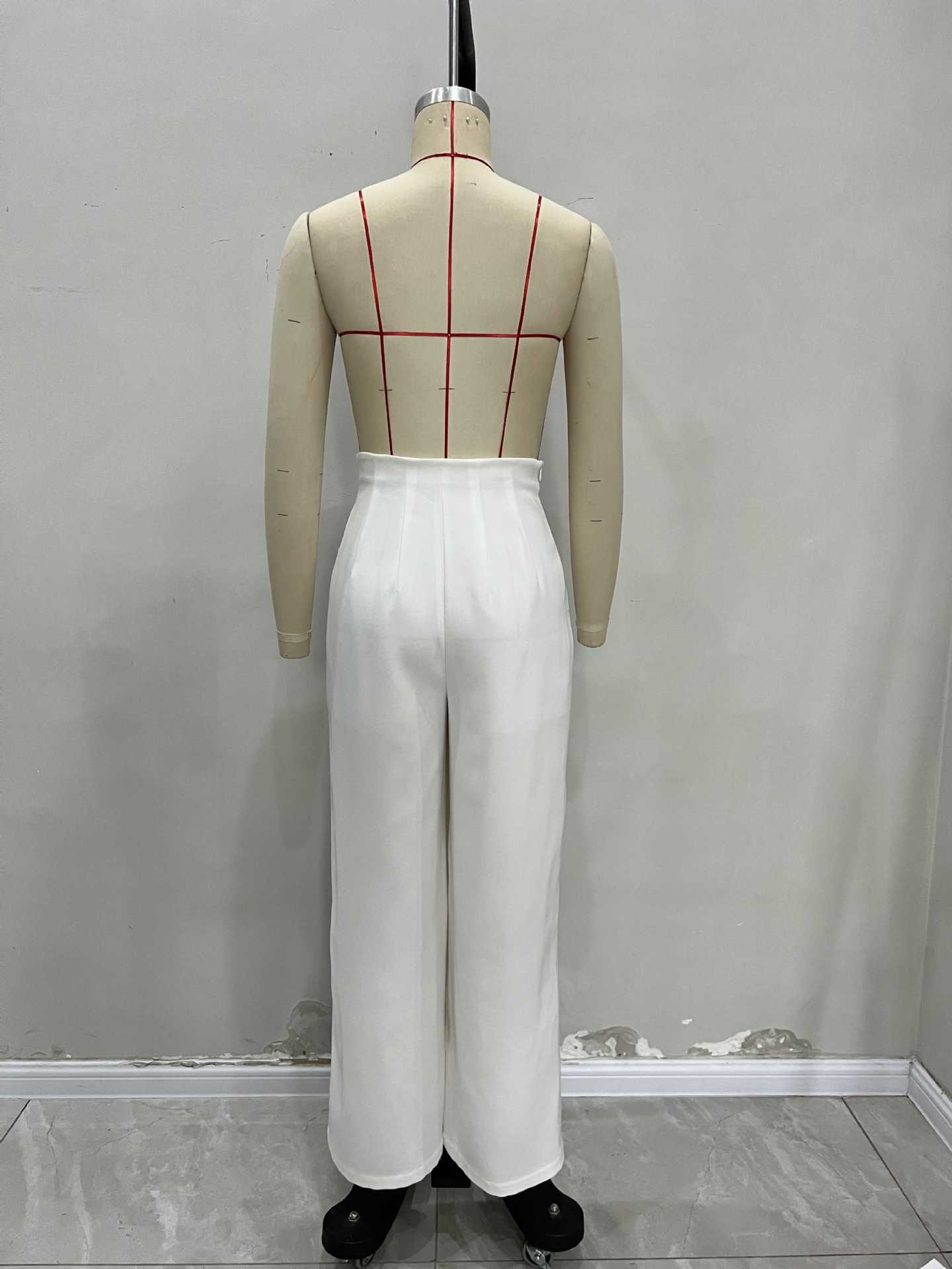 Wide-Leg Pants with Embellished Waist image 5