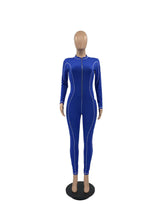 Long Sleeve Zipper Romper Jumpsuit image 9