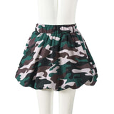 Camo Print Ruffle Short Mini Skirt image 8