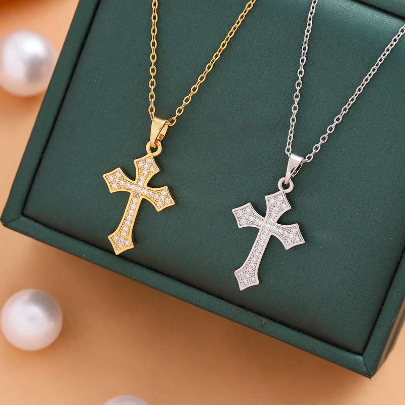 Cross Pendant Necklaces with Embellishments image 3