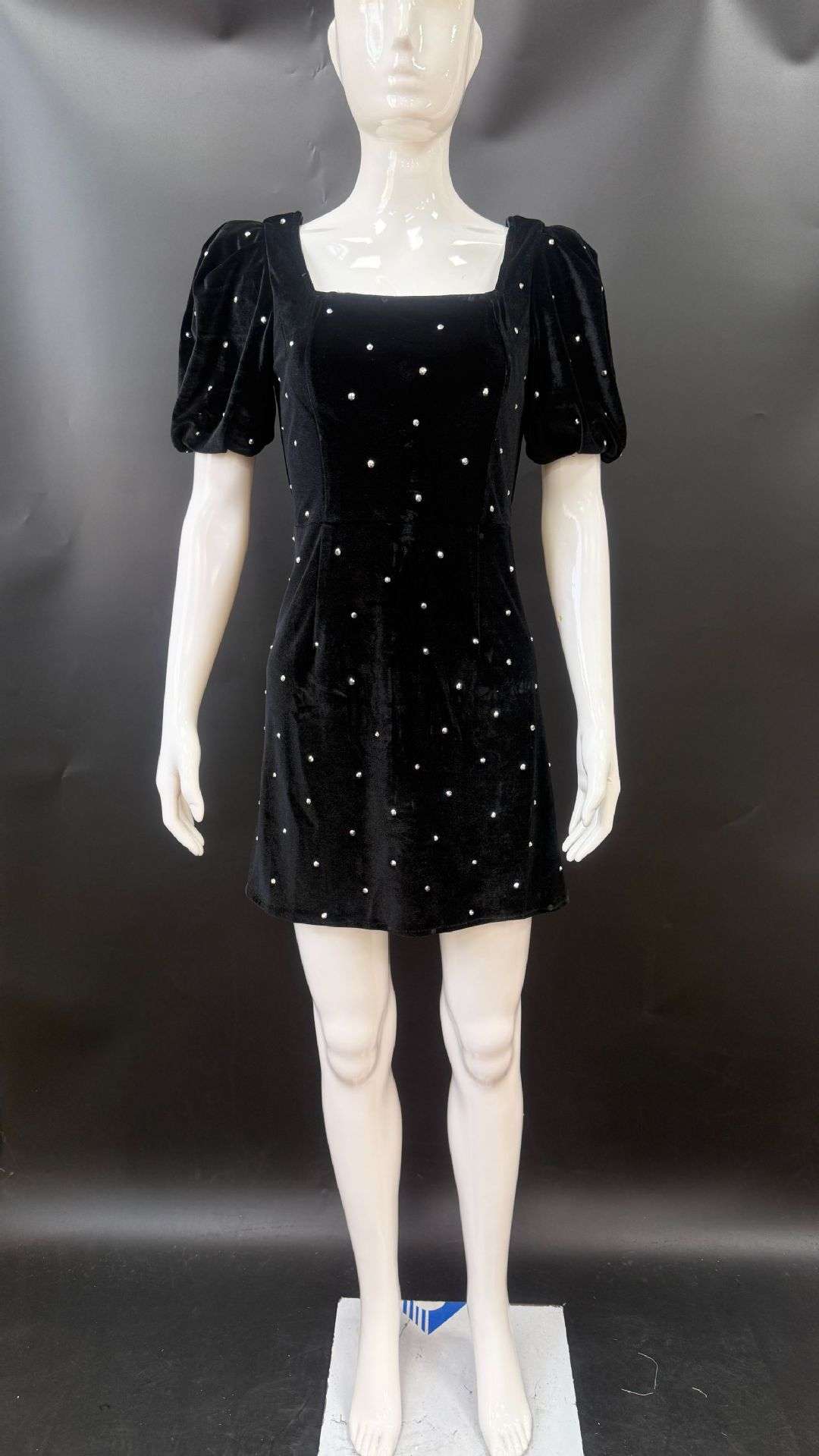 Puff-Sleeve Mini Dress image 2