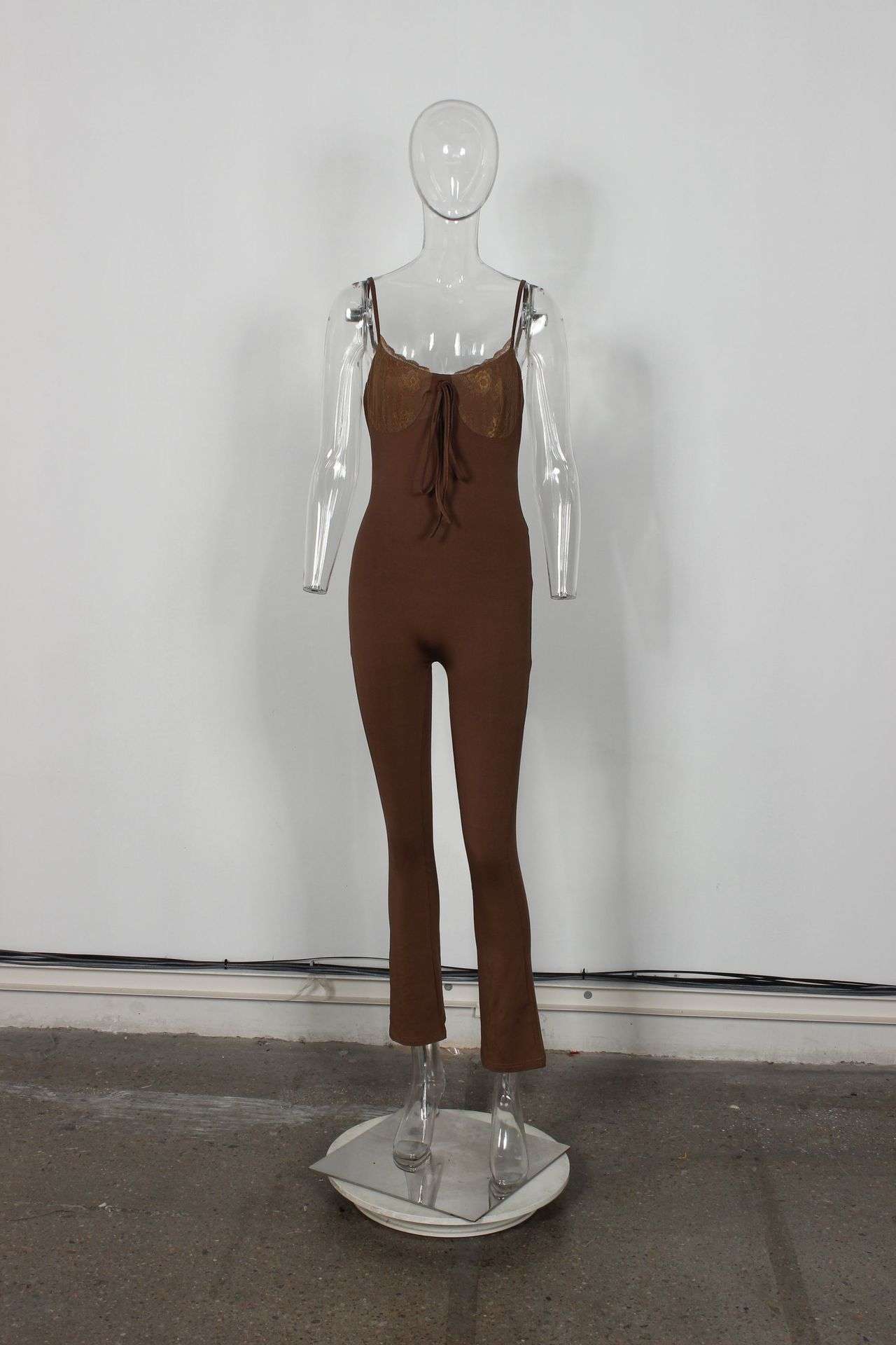 Strapless Lace Detail Jumpsuit image 3