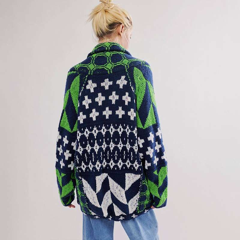 Colorful Geometric Pattern  Jacket image 3
