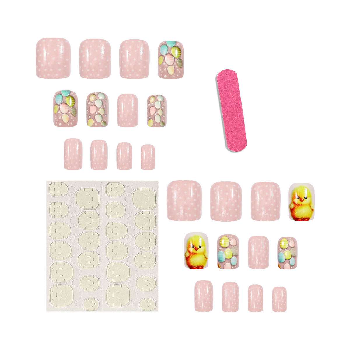 Cute Easter Egg and Chick Nail Art Set image 1